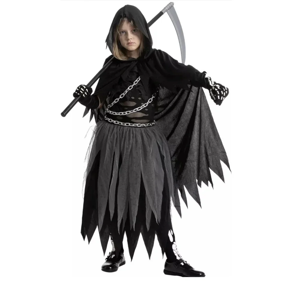 Spooktacular Creations Bandage Reaper Girl Medium Halloween Costume Scary B2